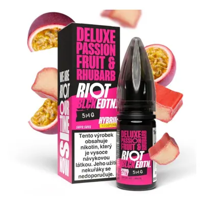 Riot Labs Riot Hybrid Salt Deluxe Passionfruit & Rhubarb (Marakuja s rebarborou) 10ml Obsah niko