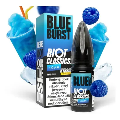 Riot Hybrid Salt Blue Burst (Ledová tříšť z modré maliny) 10ml Obsah nikotinu: 10 mg