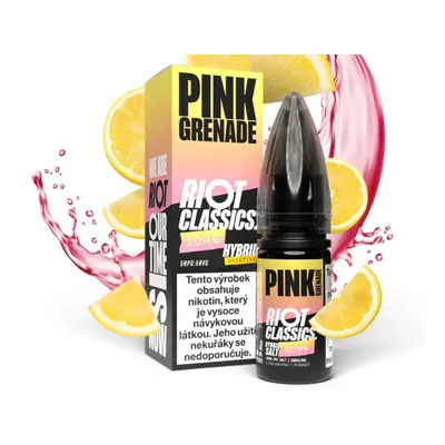 Riot Labs Riot Hybrid Salt Pink Grenade (Citronovo-jahodová limonáda) 10ml Obsah nikotinu: 20 mg