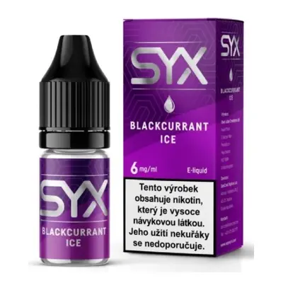 e-liquid SYX CLASSIC Blackcurrant Ice 10ml Obsah nikotinu: 6 mg