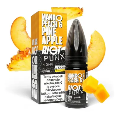 Riot Labs Riot Hybrid Salt Mango Peach Pineapple (Mango, broskev a ananas) 10ml Obsah nikotinu: 