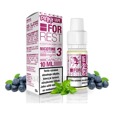 E-liquid Pinky Vape For Rest (Borůvka & máta) 10ml Nikotin: 12 mg