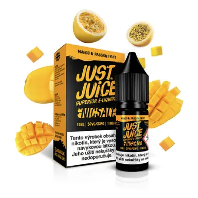 E-liquid Just Juice Salt Mango & Passion Fruit (Mango & marakuja) 10ml Obsah nikotinu: 11mg