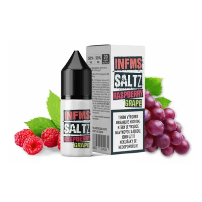 e-liquid Infamous Saltz Raspberry Grape (Malina a hroznové víno) 20mg 10ml