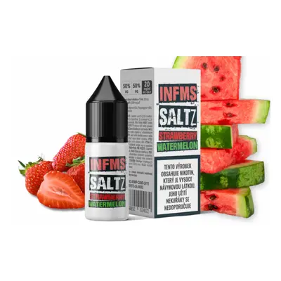 e-liquid Infamous Saltz Strawberry Watermelon (Jahoda a vodní meloun) 20mg 10ml