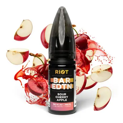 E-liquid Riot BAR EDTN Salt 10ml: Sour Cherry Apple (Třešeň a zelené jablko) Nikotin: 10 mg/ml