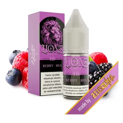 e-liquid Lions Juice - Berry Mix (Malina, borůvka, ostružina) 10ml Obsah nikotinu: 6 mg