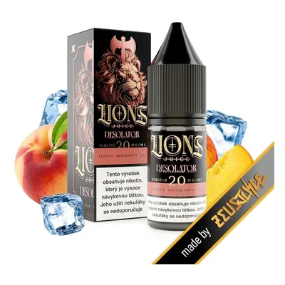 e-liquid Lions Juice Salt - Desolator (Broskvový ledový čaj) 10ml Obsah nikotinu: 20 mg