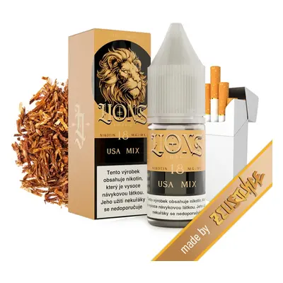 e-liquid Lions Juice - USA Mix (Americký cigaretový tabák) 10ml Obsah nikotinu: 12 mg