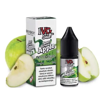 I VG e-liquid IVG Salt Sour Green Apple 10 ml Obsah nikotinu: 20 mg