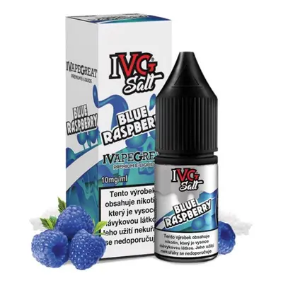 I VG e-liquid IVG Salt Blue Raspberry 10ml Obsah nikotinu: 20 mg