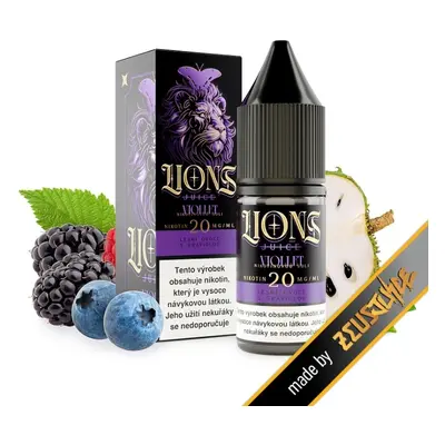 e-liquid Lions Juice Salt - Viollet (Malina, ostružina, borůvka, graviola) 10ml Obsah nikotinu: 