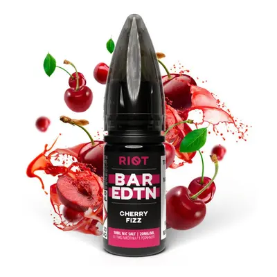 E-liquid Riot BAR EDTN Salt 10ml: Cherry Fizz (Třešňová směs) Nikotin: 10 mg/ml