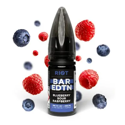 E-liquid Riot BAR EDTN Salt 10ml: Blueberry Sour Raspberry (Borůvka s malinou) Nikotin: 10 mg/ml