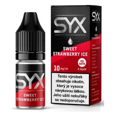 e-liquid SYX NS Sweet Strawberry Ice 10ml Obsah nikotinu: 10 mg