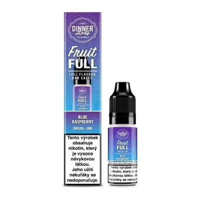 e-liquid Dinner Lady Bar Salts Fruit - FULL Blue Raspberry (Borůvka, malina) 10ml 20mg