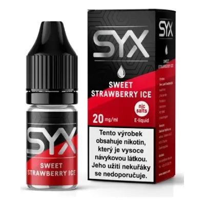 e-liquid SYX NS Sweet Strawberry Ice 10ml Obsah nikotinu: 20 mg