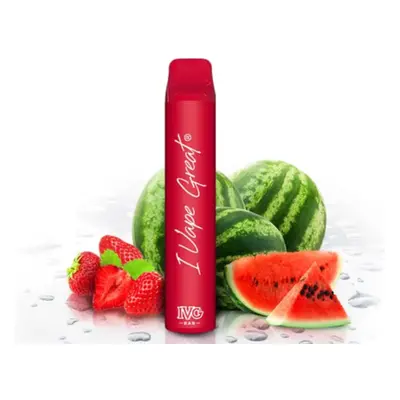 I VG IVG Bar Plus jednorázová e-cigareta Strawberry Watermelon (Jahoda a meloun) 20mg