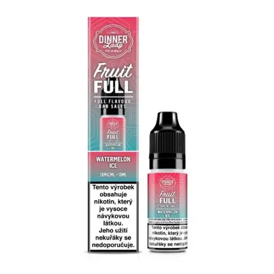 e-liquid Dinner Lady Bar Salts Fruit - FULL Watermelon Ice (Chladivý meloun) 10ml 20mg