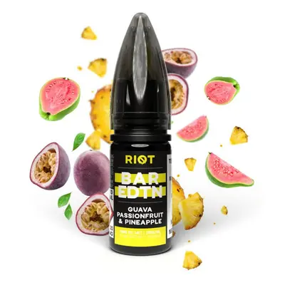 E-liquid Riot BAR EDTN Salt 10ml: Guava Passionfruit Pineapple (Guava, marakuja a ananas) Nikoti