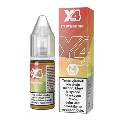 X4 Bar Juice Salt Strawberry Kiwi (Jahoda a kiwi) 10ml Obsah nikotinu: 10 mg