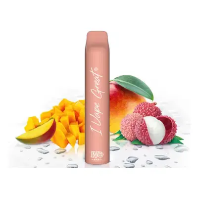 I VG IVG Bar Plus jednorázová e-cigareta Mango Lychee Ice (Mango, liči s ledem) 20mg