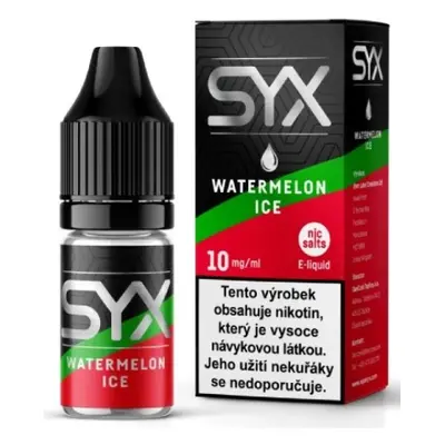 e-liquid SYX NS Watermelon Ice 10ml Obsah nikotinu: 10 mg