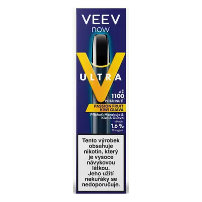 VEEV NOW ULTRA jednorázová ecigareta - Passion Fruit Kiwi Guava (Kiwi, marakuja, guava) 18mg