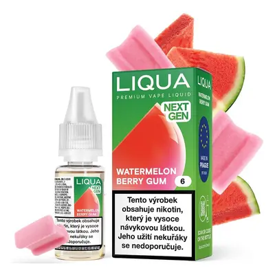 LIQUA Watermelon Berry Gum (Melounová žvýkačka s lesními plody) 10ml Obsah nikotinu: 18 mg