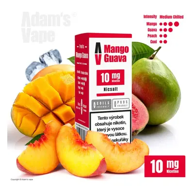 Adams Vape Adam's Vape SALTS Mango Guava (Tropické mango a guava) 10ml Obsah nikotinu: 10 mg