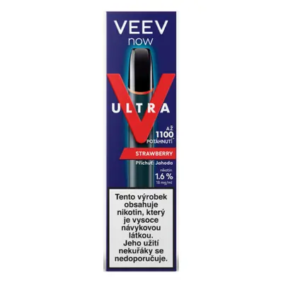 VEEV NOW ULTRA jednorázová ecigareta - Strawberry (Jahoda) 18mg