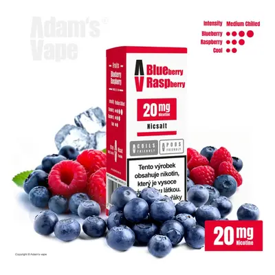 Adams Vape Adam's Vape SALTS Blueberry Raspberry (Chladivá borůvka s malinou) 10ml Obsah nikotin