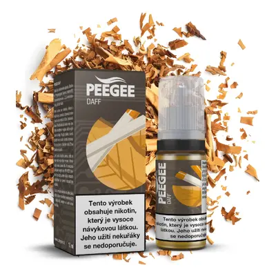 e-liquid PEEGEE - DAFF (Virginský tabák) 10ml Obsah nikotinu: 12 mg