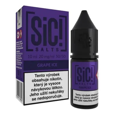 e-liquid Sic! Salts - Grape Ice (Ledové hroznové víno) 20mg 10ml