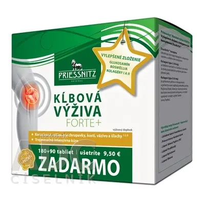 Simply You Pharmaceuticals a.s. PRIESSNITZ Kloubní výživa FORTE + kolageny tbl 180 + 90 zdarma (