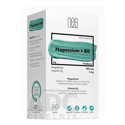 nes group, s. r. o. nesVITAMINS Magnesium 165 mg + B6 1 mg cps 1x60 ks