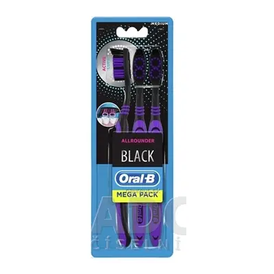 PROCTER & GAMBLE Oral-B BLACK ALLROUNDER Medium zubní kartáček manuální 1x3 ks