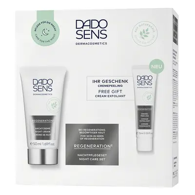 DADO SENS Dárková sada REGENERATION E NOČNÍ KRÉM A KRÉMOVÝ PEELING 50+15 ml