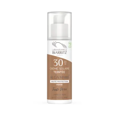 Laboratoires de Biarritz ALGA MARIS tónovací krém Golden s faktorem SPF30 50ml