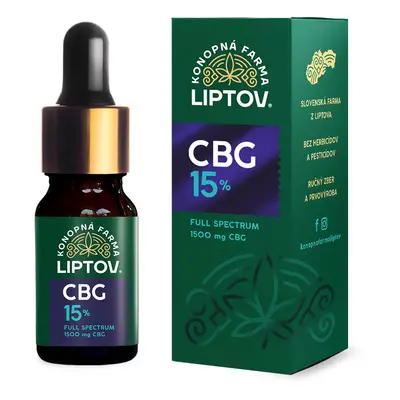 Konopná farma Liptov CBG olej 15% 10ml