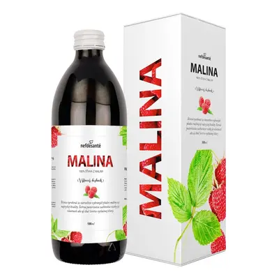 Nefdesante MALINA (100% šťáva z plodů maliny s přídavkem vitamínu C 500 ml) 500 ml