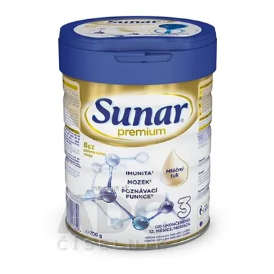 Semper AB Sunar Premium 3 mléčná výživa (od ukonč. 12. měsíce) 1x700 g