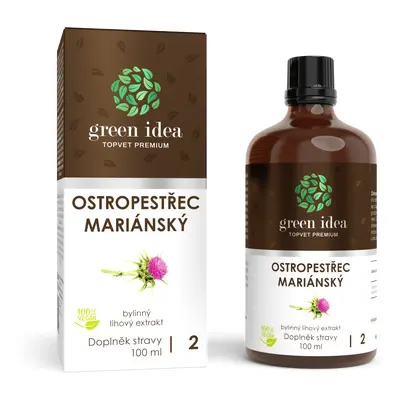 TOPVET GREEN IDEA Ostropestřec tinktura - kapky 100 ml 100 ml