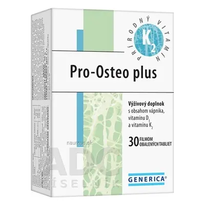 GENERICA spol. s r.o. GENERICA Pro-Osteo plus tbl flm 1x30 ks 30 ks