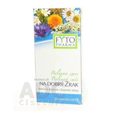 FYTOPHARMA, a.s. FYTO Bylinná směs NA DOBRÝ ZRAK 20x1,5 g (30 g) 20x1,5 g (30 g)