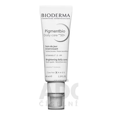 LABORATOIRE BIODERMA BIODERMA Pigmentbio Denní krém SPF 50+ zesvětlující 1x40 ml 40ml