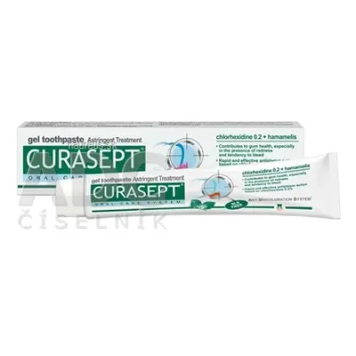 CURASEPT S.p.A. CURASEPT astringent gelová zubní pasta 1x75 ml 75ml