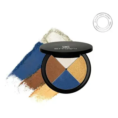 EMANI Vegan Cosmetics Quad Eye Shadow - oční stíny Mulholland Drive (12g) 12g