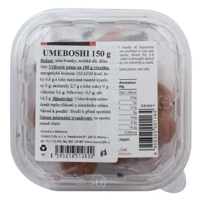 Country Life Umeboshi 150 g MUSO 150 g