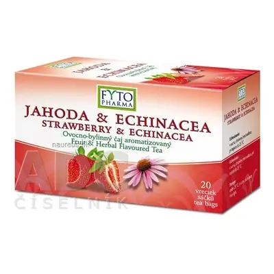 FYTOPHARMA, a.s. FYTO JAHODA & ECHINACEA ovocno-bylinný čaj 20x2 g (40 g) 20 ks